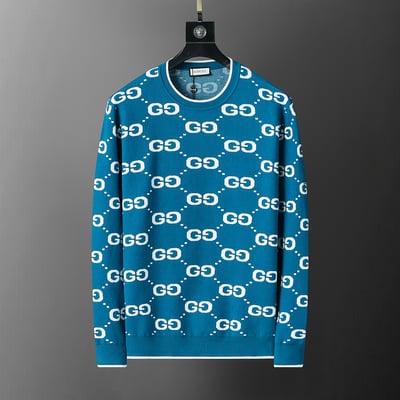 3114# G New Long-Sleeved Sweater - Blue