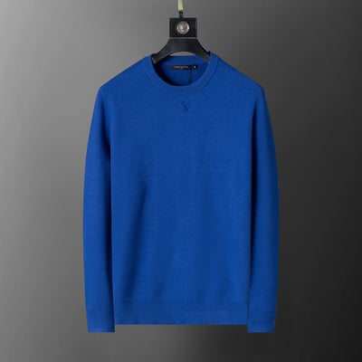 5025#L New Logo Pullover Sweater, M-3XL, Blue
