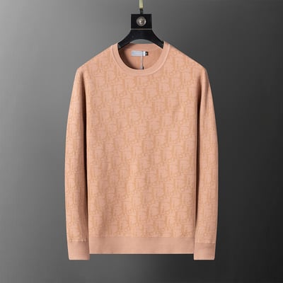 5027#D New Round-neck Pullover Sweater M-3XL khaki
