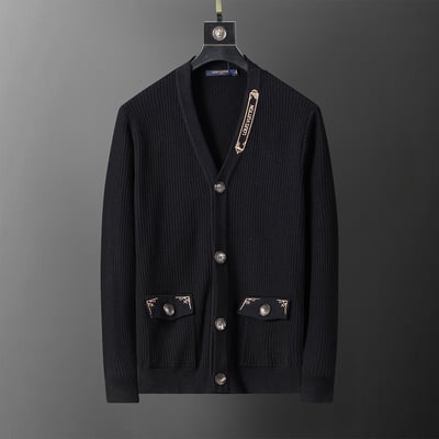 5032#L New Style Cardigan Sweater M-3XL Black