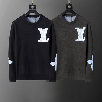 5036#L New Round-neck Pullover Sweater M-3XL Black