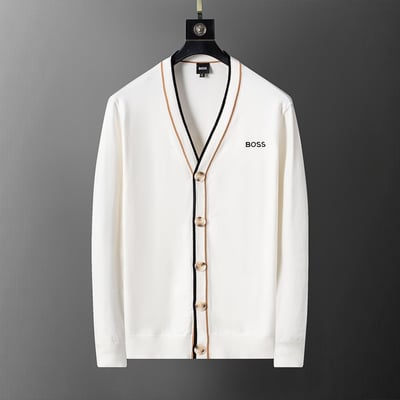 5039#B New Style Cardigan Sweater M-3XL White