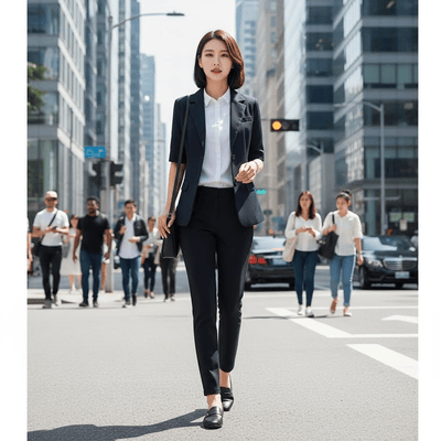 TS914女天蓝套装